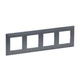 NILOE STEP Рамка 4-постова, колір Фактурна сталь