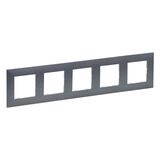 NILOE STEP Рамка 5-постовая  Цвет Фактурная Сталь