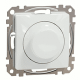 Світлорегулювач LED поворотно-нажимний універсальний 5-200Вт, Sedna Design (білий)