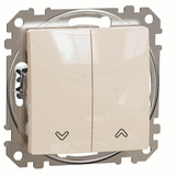 Выключатель для жалюзи (сх.4), Sedna Design (Бежевый)