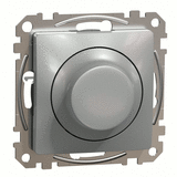 Світлорегулювач LED поворотно-нажимний універсальний 5-200Вт, Sedna Design (алюміній)