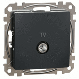 Розетка TV концевая 4dB, Sedna Design (Черный)