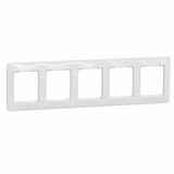 Рамка 5-местная, Sedna Design (Белый)