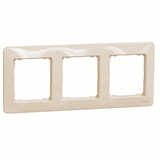 Рамка 3-місна, Sedna Design (бежевий)