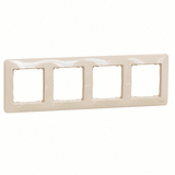 Рамка 4-местная, Sedna Design (Бежевый)