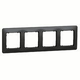 Рамка 4-местная, Sedna Design (Черный)