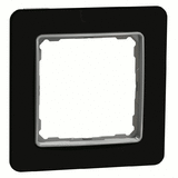 Рамка 1-місна, Sedna Elements (скло чорне)