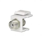 Модуль KeyStone ТВ/САТ F-type (белый) Berker HAGER 11017001