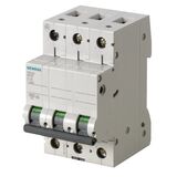 Автоматический выключатель 230/400V 6KA, 3-ПОЛ., c, 6A SIEMENS