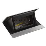 INCARA POP-UP Висувний люк на 4 модулі з монтажним комплектом, порожній, колір Нержавіюча сталь