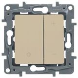 672318 Светорегулятор нажимной 20-400Вт Etika (слоновая кость) Legrand 