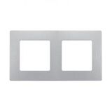 672552 Рамка 2-постова Etika (алюміній) Легранд 672552
