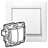 Переключатель 2-клавишный (сх.6+6) IP44 Valena цвет: белый