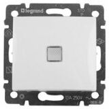 Выключатель одноклавишный проходной (сх.6) с подсветкой Валена цвет: белый