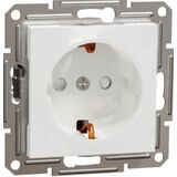 Розетка с заземлением 16 A 250 V AC 3680 Вт с шторками без рамки Белый Asfora Schneider Electric EPH2970221