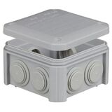 IB401 Коробка распределительная 90х90х52мм накладная самозатух. полипропилен 850 С IP55 UNIKA PLANK Electrotechnic