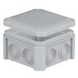 IB402 Коробка распределительная 90х90х52мм накладная самозатух. полипропилен 850 С IP54 UNIKA PLANK Electrotechnic