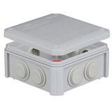 IB601 Коробка распределительная 114х114х57мм накладная самозатух. полипропилен 850 С IP55 UNIKA PLANK Electrotechnic