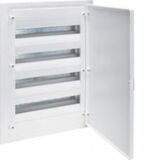 Щит вбудований 72модулів 4x18 ряда з білими дверима клемами IP40 Golf HAGER VF418PD