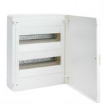 Щит накладний 24модулів 2x12 ряда з/у непрозорими дверима клемами IP40 Golf HAGER VS212PD