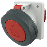 Розетка 63A 5P 6H 400V IP67 панельная наклонная SoftCONTA Mennekes