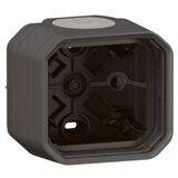 PLEXO Коробка накладна 1-постова, колір Антрацит