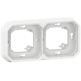 Рамка-супорт 3-постовая горизонтальная/вертикальная , цвет Белый ЕІВ PLEXO IP55 NEW Legrand