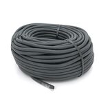 Труба гибкая гофрированная ПВХ 25/19мм с протяжкой серая 350Н бухта 100 м UEA METAKSAN