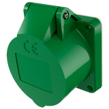 Силовий роз'єм 32A3P 4H 50V, 100-200 Hz панельна розетка пряма 55 x 55 IP44 Меннекес