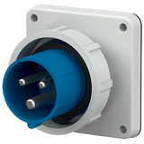 Штекер 16A 3P 6H 230V IP67 панельный  Mennekes