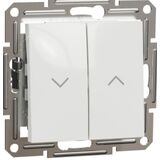 Вимикач жалюзі 10 A 250V AC 2300 Вт без рамки Білий Asfora Schneider Electric EPH1370121