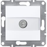 TV розетка кінцева без рамки Білий Asfora Schneider Electric EPH3270121