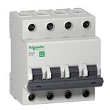Автоматичний вимикач EZ9, 4Р, 50А "С" Schneider Electric EZ9F34450