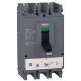 3-полюсный стационарный автоматический выключатель 400А EASYPACT CVS400F TM400D 3P3D, 36kA Schneider Electric