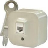 Розетка компьютерная RJ45 cat5e UTP внешний монтаж Forix (Quteo) Legrand (слоновая кость) 782454