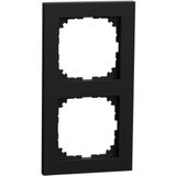 Рамка 2 постовая M-Pure Ocean Plastic матовый черный Schneider Electric Merten MEG4020-3603