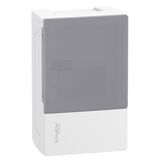 Электрощиток накладной 1ряд/4мод. дымчатые дверцы Resi9 Mini Pragma Schneider
