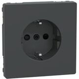 D-Life РОЗЕТКА із заземленням SCHUKO та шторками 16А 250 V AC АНТРАЦИТ Schneider Electric Merten MTN2300-6034