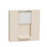 Розетка компьютерная RJ45 (кат. 6) неэкран. Unica New (2 мод. бежевый) Schneider Electric NU341544