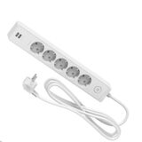 Удлинитель 5х2К+З +2*USB 3 метра белый Schneider Electric ST945U3W