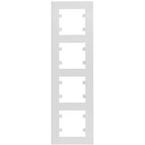 Рамка 4X вертикальная, Lumina-Intens, белая Hager WL5640