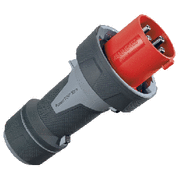 125A 4P 6H400V штекер PowerTOP Xtra з гумовим покриттям IP67