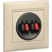 Розетка для колонок аудио 2-я Valena (слоновая кость)