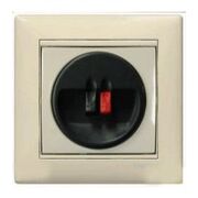 Розетка для колонок аудио 1-я Valena (слоновая кость)