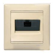 Компьютерная розетка 1xRJ45 кат.5Е UTP на винтах Valena (слоновая кость)
