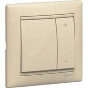 Диммер-светорегулятор 600 Вт кнопочный Valena (слоновая кость)