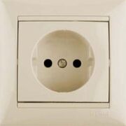 Розетка бытовая без заземления Valena (слоновая кость)