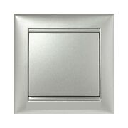 Вимикач одноклавішний перехресний Valena (алюміній)