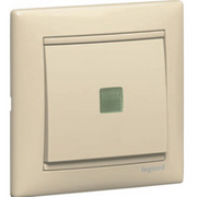 Выключатель универсальный одноклавишный с подсветкой Valena (слоновая кость)