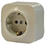 Розетка з заземленням 16 A - 250 В Forix (Quteo) (слонова кістка)